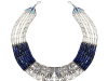 collier plastron lapis lazuli